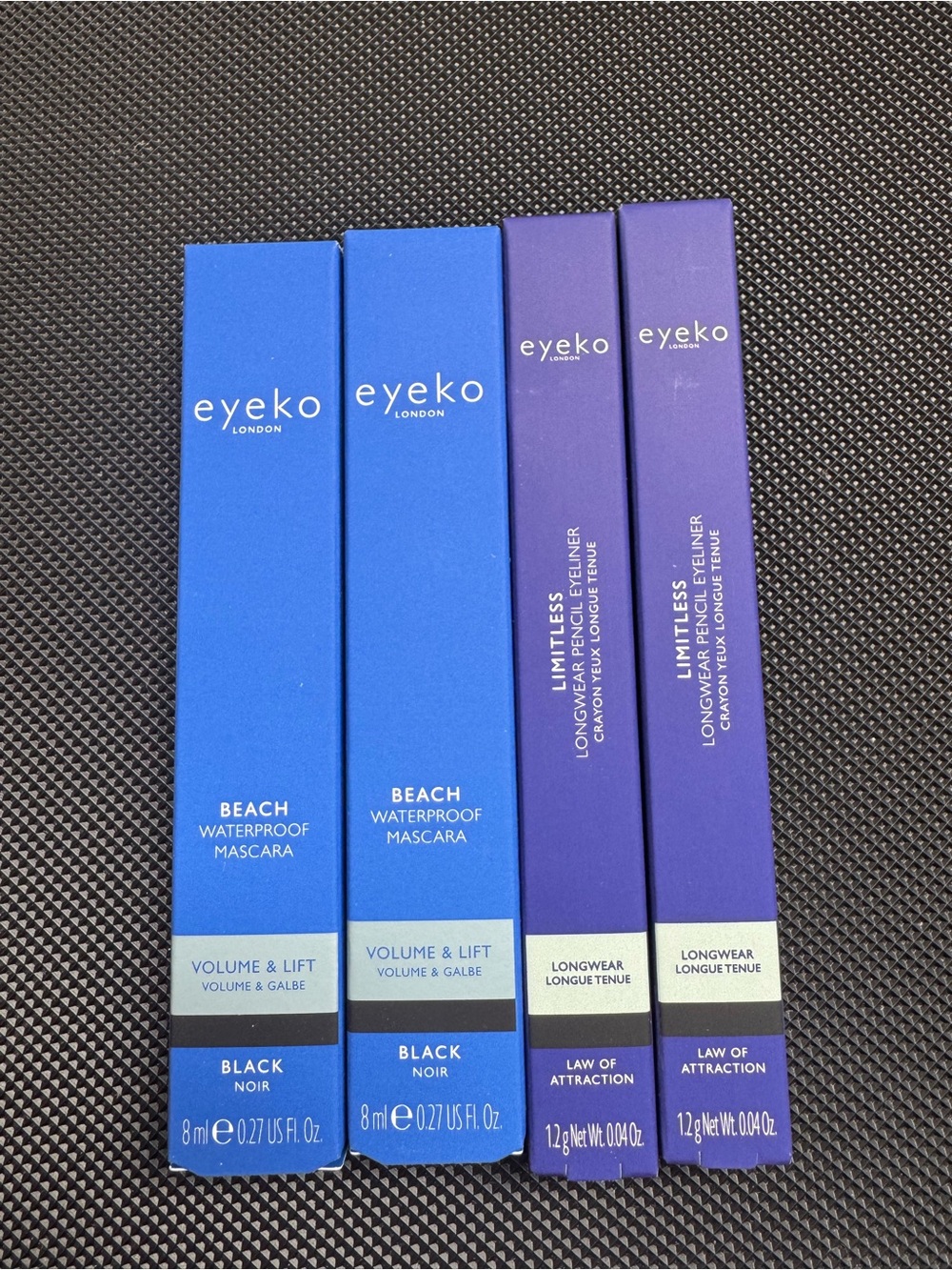 Eyeko Beach Waterproof Mascara & Limitless Longwear Eyeliner Set - Blue & Purple